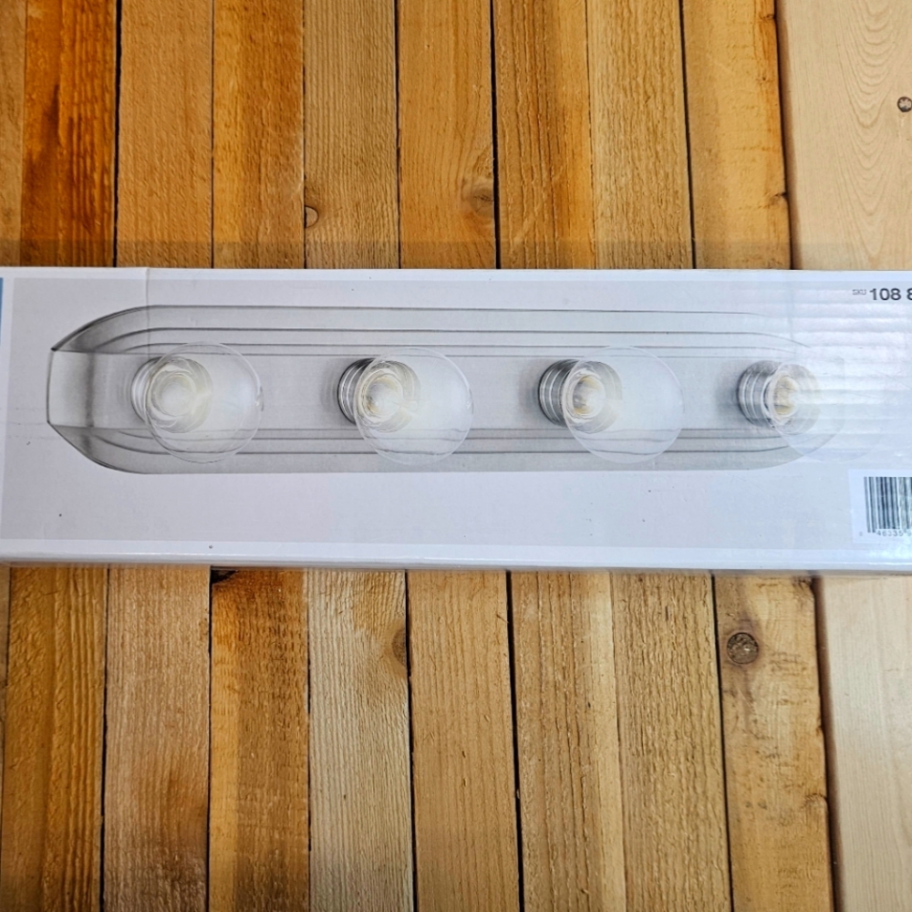 NIB - HAMPTON BAY - BATH BAR - 24"X4.5" - BRUSHED NICKEL FINISH - SKU 108 898